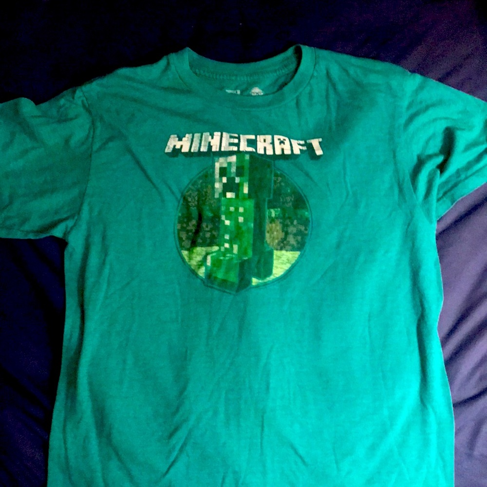 Child’s size L Green MINECRAFT Creeper! VGUC!